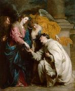 Anthony Van Dyck Mystische Verlobung des Seligen Hermann Joseph mit Maria painting